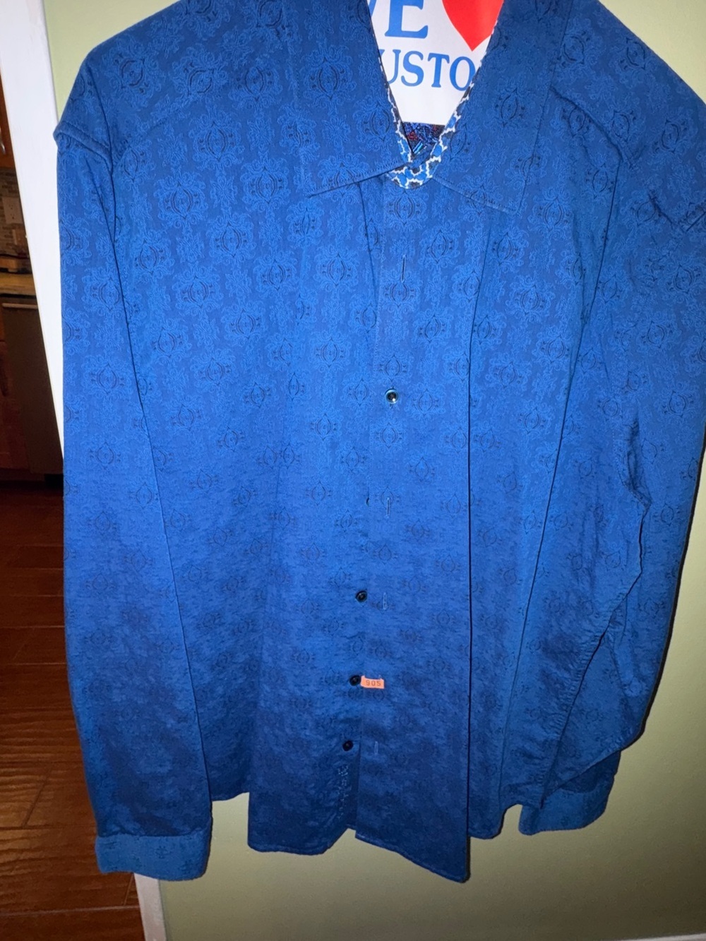 Robert Graham Blue Paisley Dress Shirt